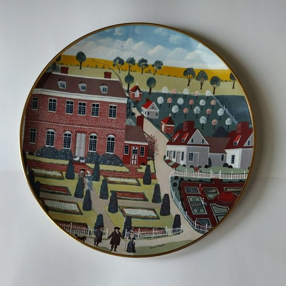 Ridgewood China Decorative Plate, Colonial Heritage Series, Pennsbury Manor, 70s - Picture 3 of 6